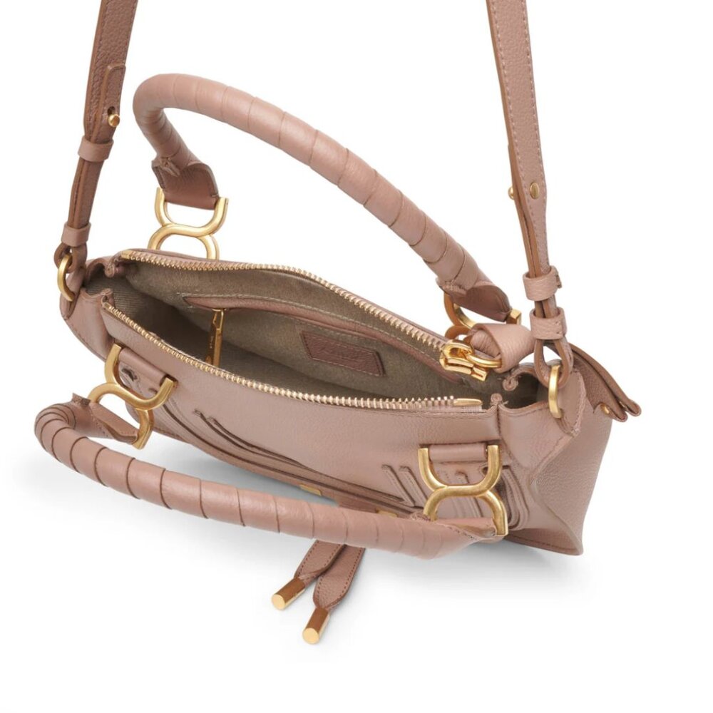 Chloé Marcie Light Pink Satchel Shoulder Bag Authentic (retails $2,690) - Picture 4 of 8
